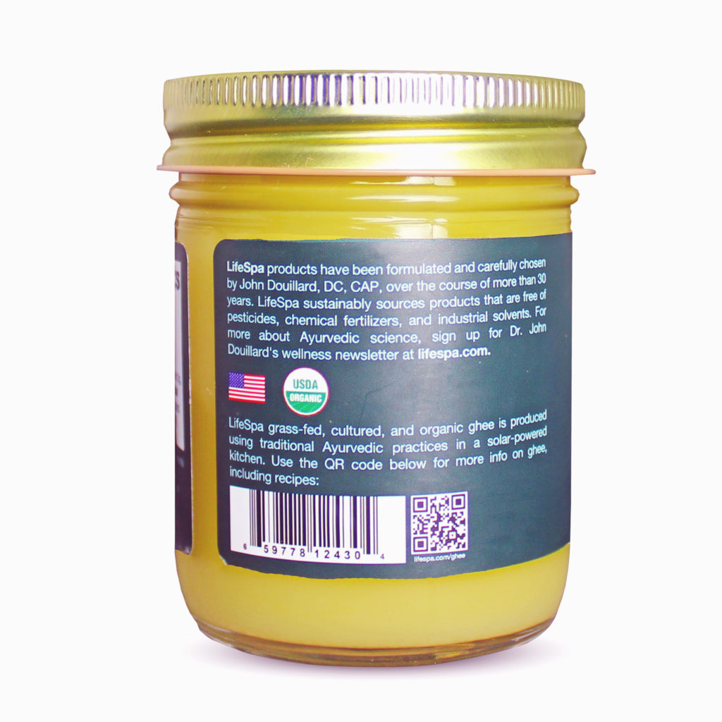 Cultured Ghee Dr. John Douillard's LifeSpa